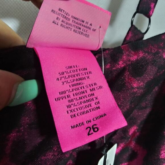 Torrid X Betsey Johnson Leopard Mini BabyDoll Dress Pinup Rockabilly Goth Sz 26 - Picture 9 of 11
